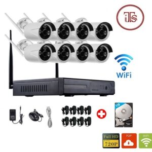 Wireless 8Ch WiFi NVR Wifi 8 Outdoor Camera Kit