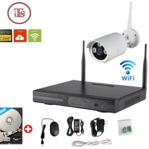 Wireless 4Ch WiFi NVR Wifi 1 Outdoor Camera Kit