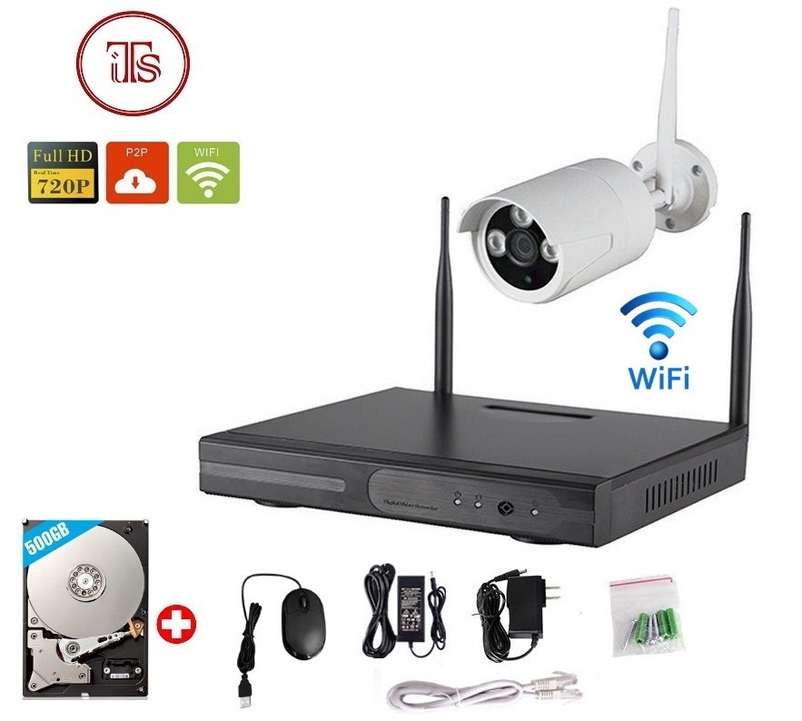 Wireless 4Ch WiFi NVR Wifi 1 Outdoor Camera Kit