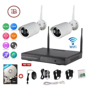 Wireless 4Ch WiFi NVR 2 Wifi Outdoor Camera Kit