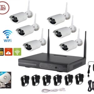 Wireless 8Ch WiFi NVR Wifi 6 Outdoor Camera Kit